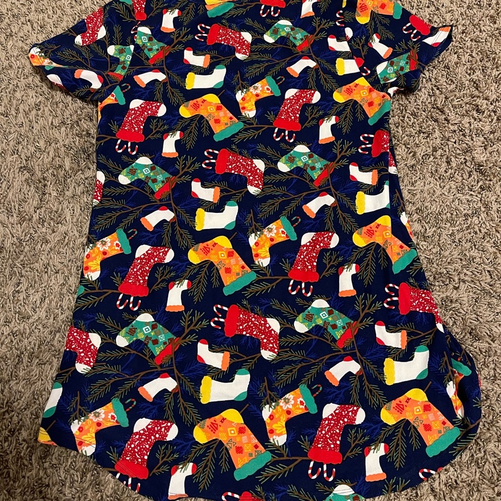 Lularoe Christmas Stocking Shirt - Picture 2 of 4
